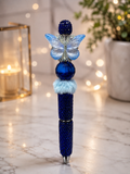 Blue Butterfly beaded pen