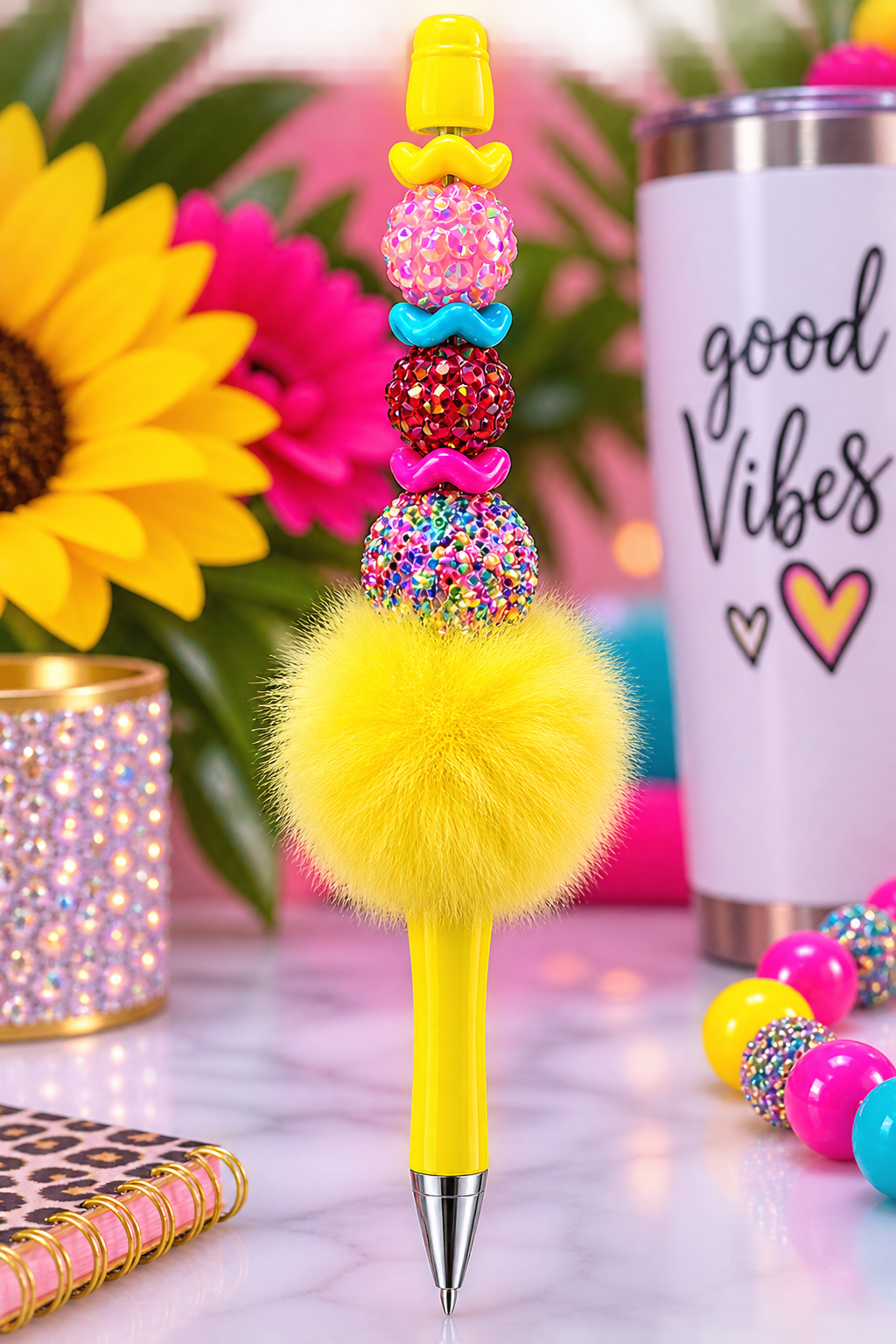 Yellow fur pen
