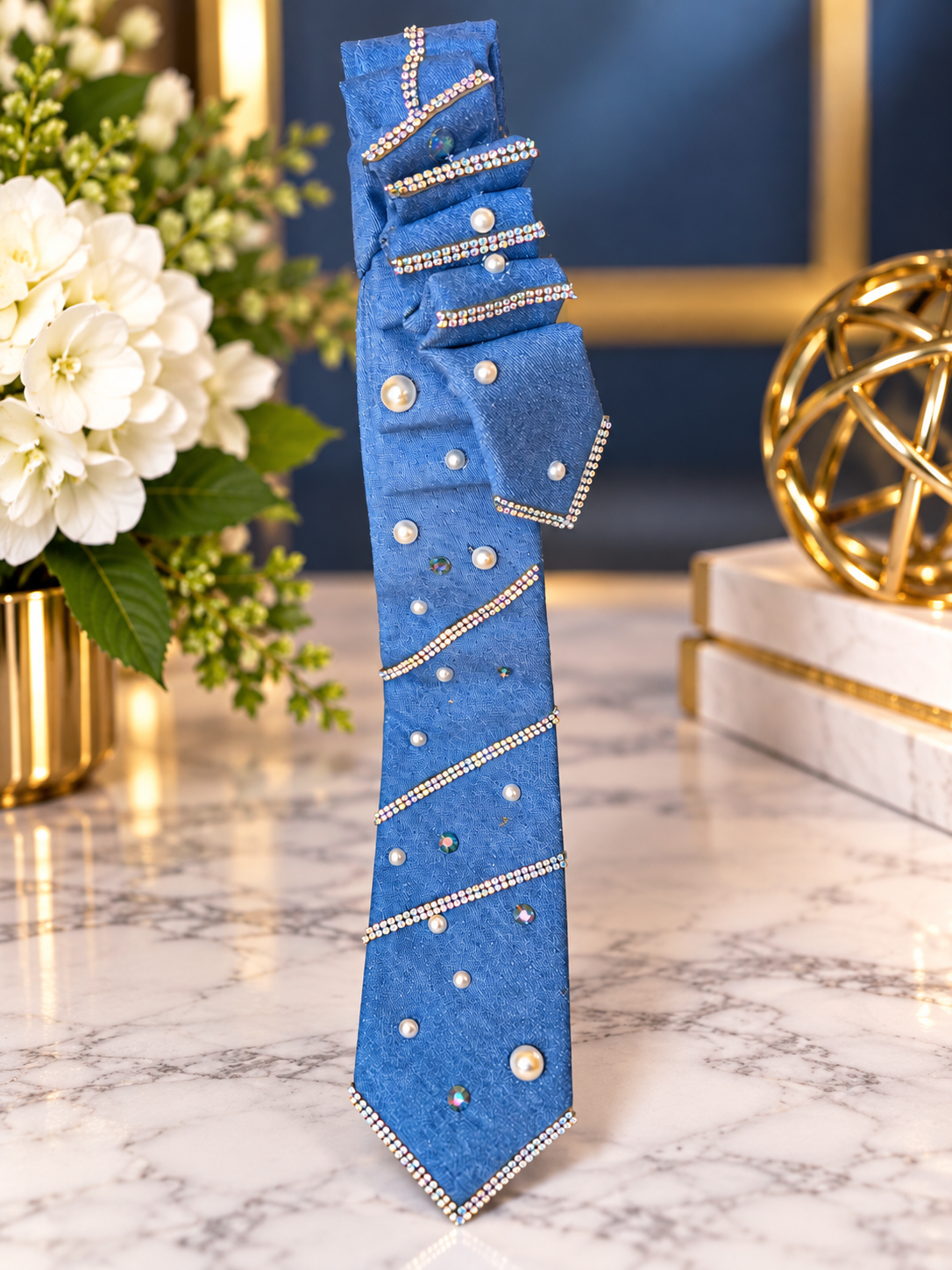 Denim tie