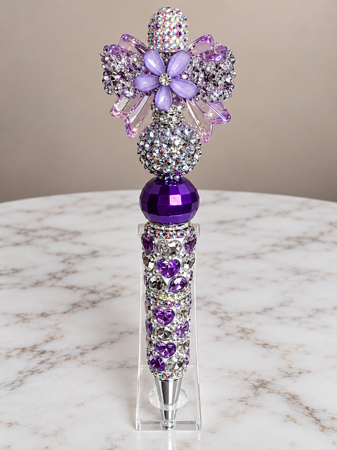 Purple heart inspired pen