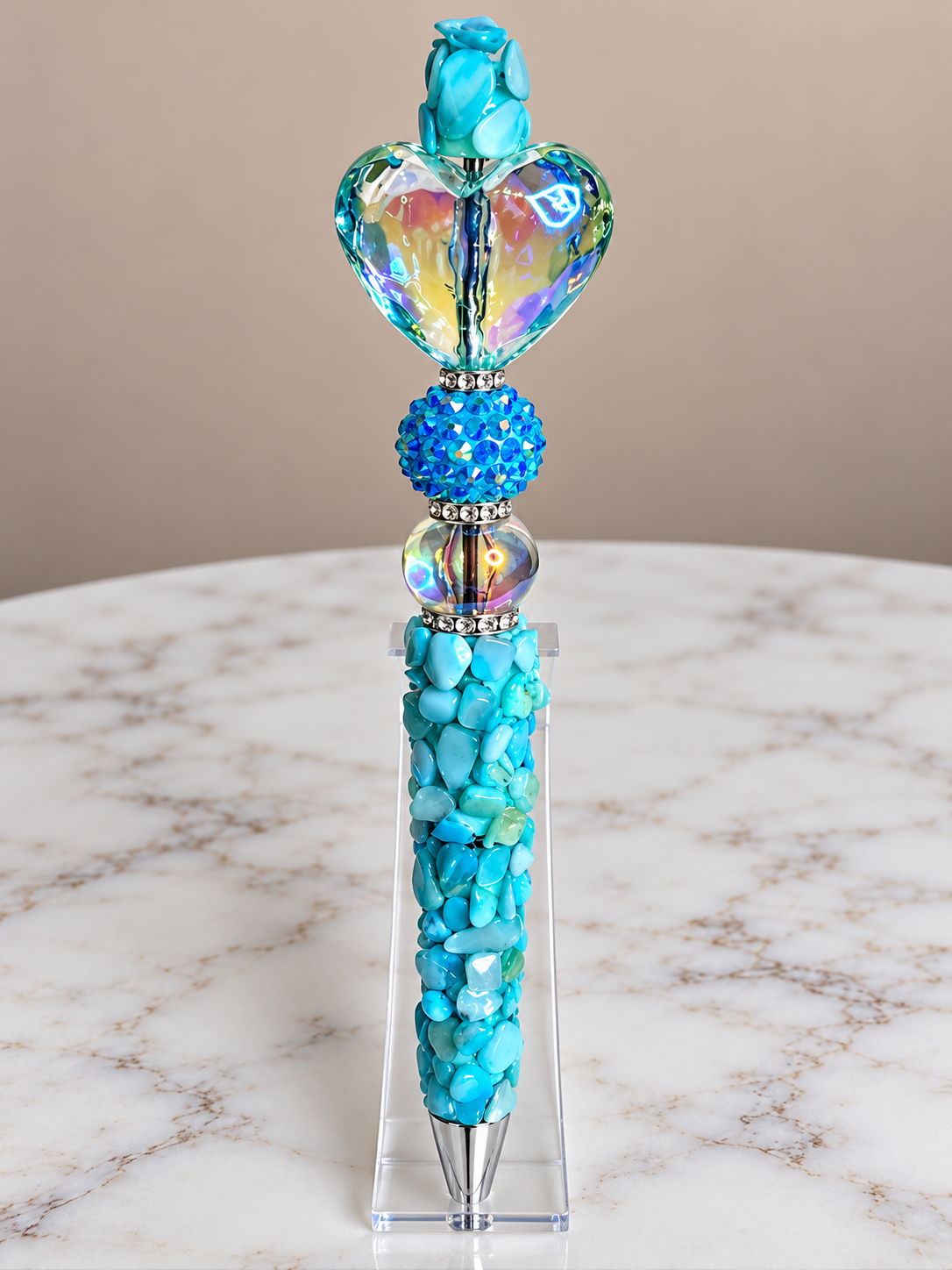 Aqua rock inspired pen
