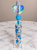 Baby blue heart inspired pen