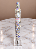 White chandelier heart inspired pen