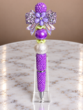 Neon Purple beaded pen