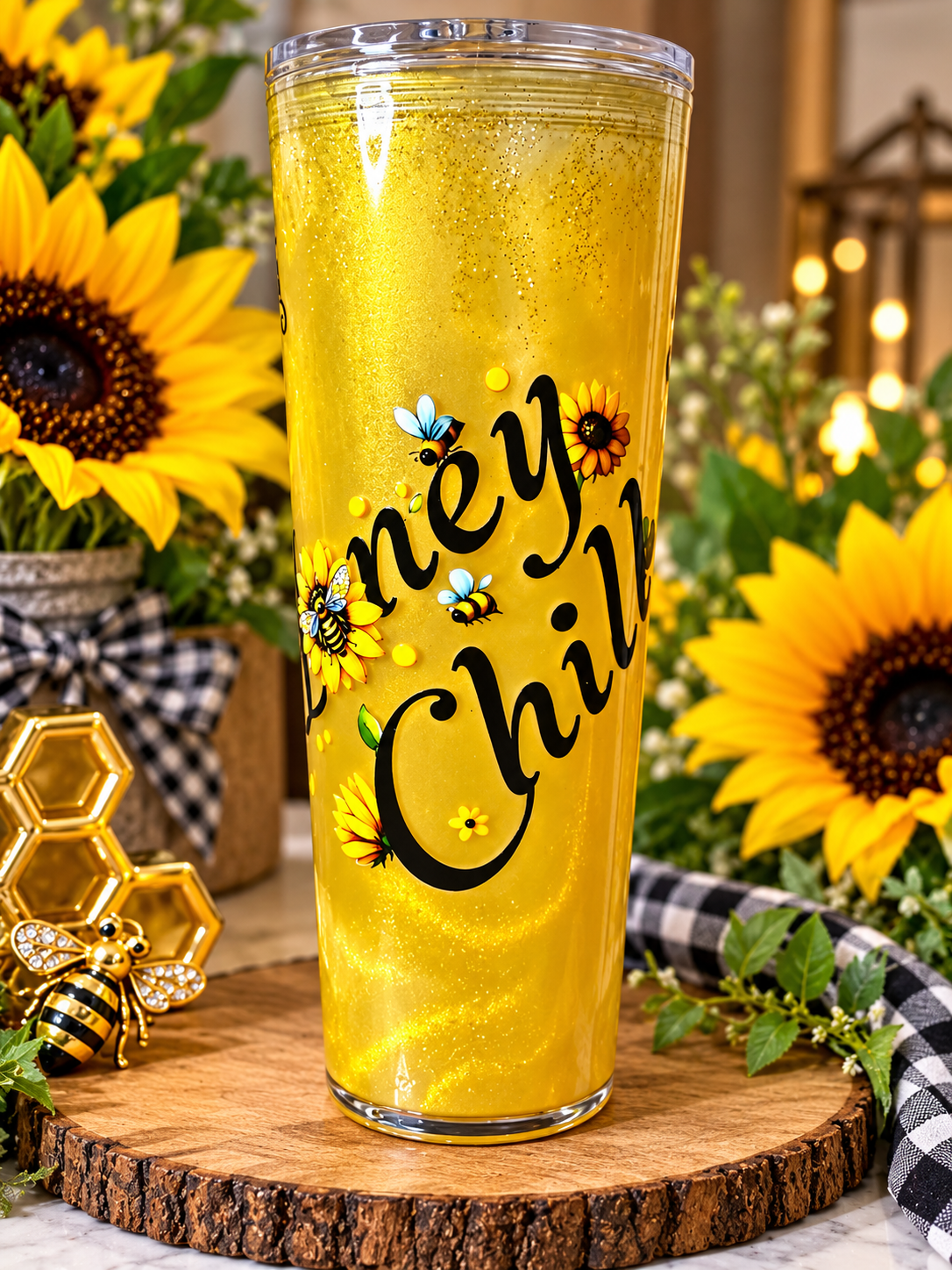 24oz Snowglobe Honey Chill